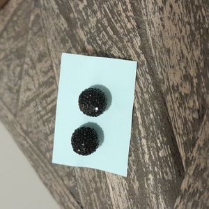 Black Disco Sparkly Earrings 🖤